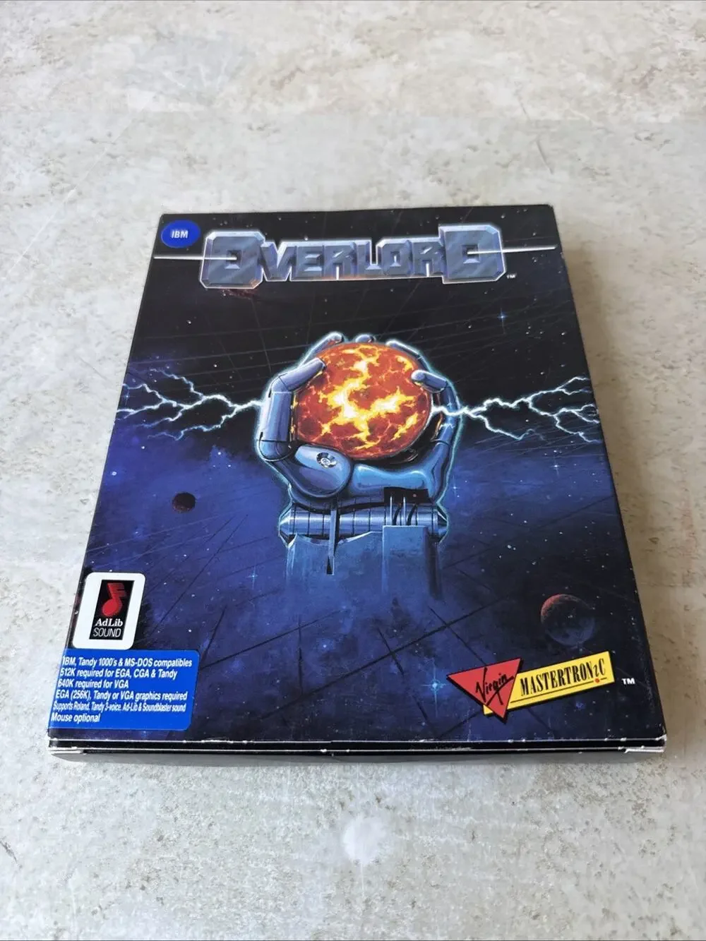 Overlord - Virgin Games - Vintage PC Floppy Disks in Box IBM 5.25